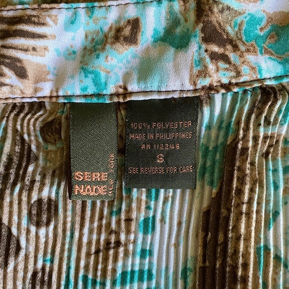 🌻Serenade Ribbed Split Sleeve Blouse Size Small - Picture 2 of 6